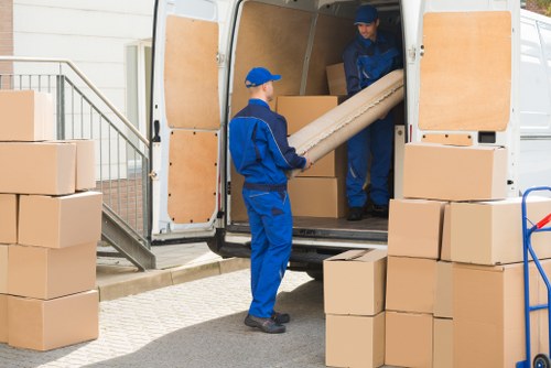 Removal team preparing for a same-day move in Kennington