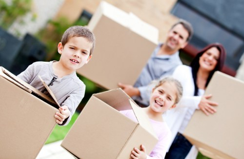Careful packing and loading for a local house move