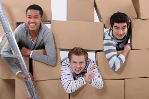 Local movers handling furniture in Kennington