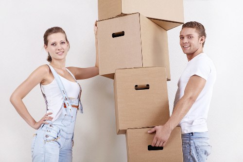 Preparing boxes and furniture for a man and van booking in Kennington