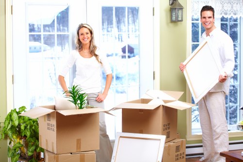 Van loading furniture and boxes for a South London relocation